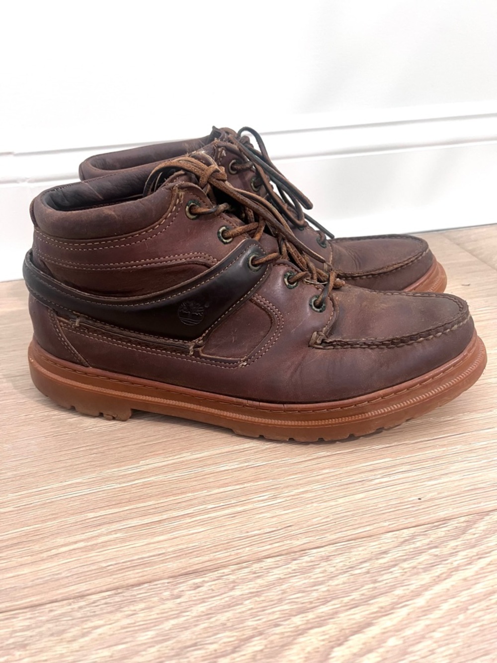 Vintage Timberland Leather Gore Tex Hiking Chukka Ankle Boots Women Size 9.5